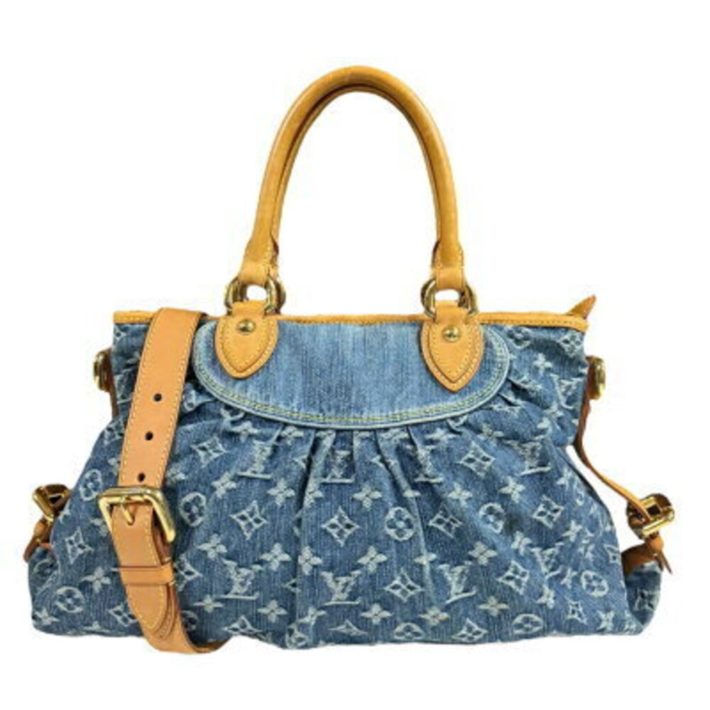 Louis Vuitton Neo Cabby Monogram Denim Shoulder Bag Blue